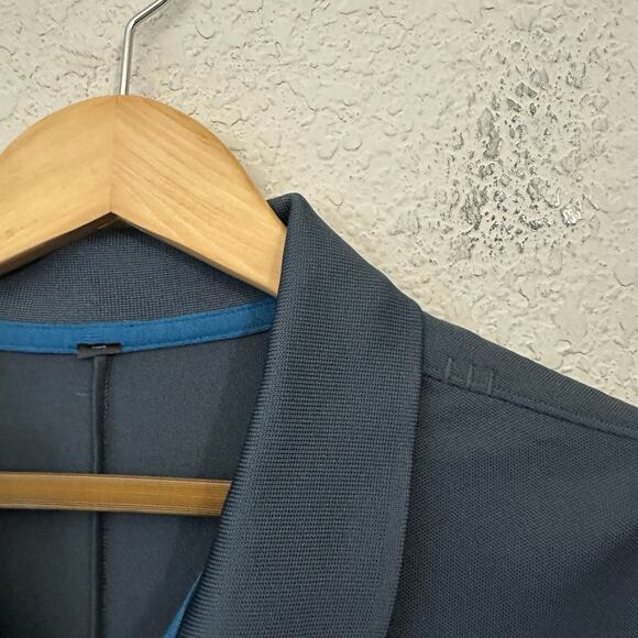 LULULEMON Evolution Polo Shirt Gray Short Sleeve Stretch Golf Performance - Picture 5 of 8